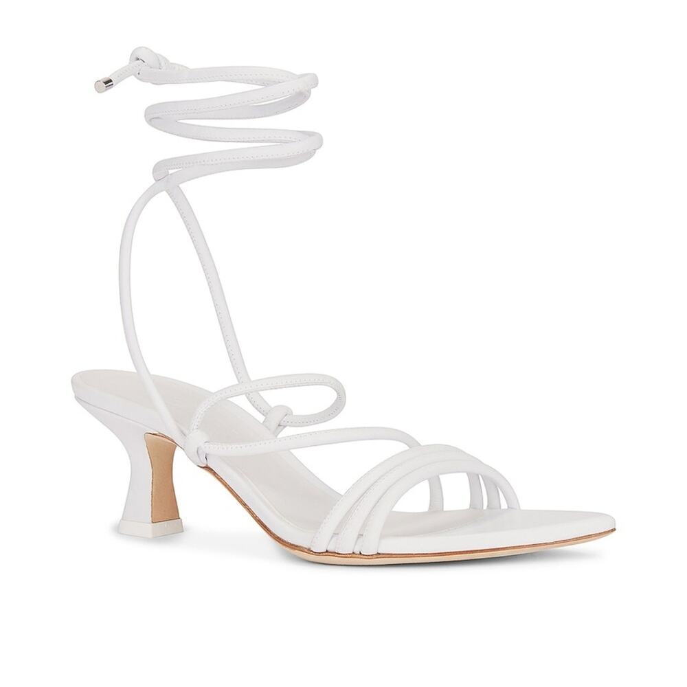 3JUIN Dafne Sandal in White 8.5